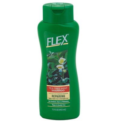 2 Pack FLEX Tea Tree Mint Shampoo Repairing 15 FL OZ - 2