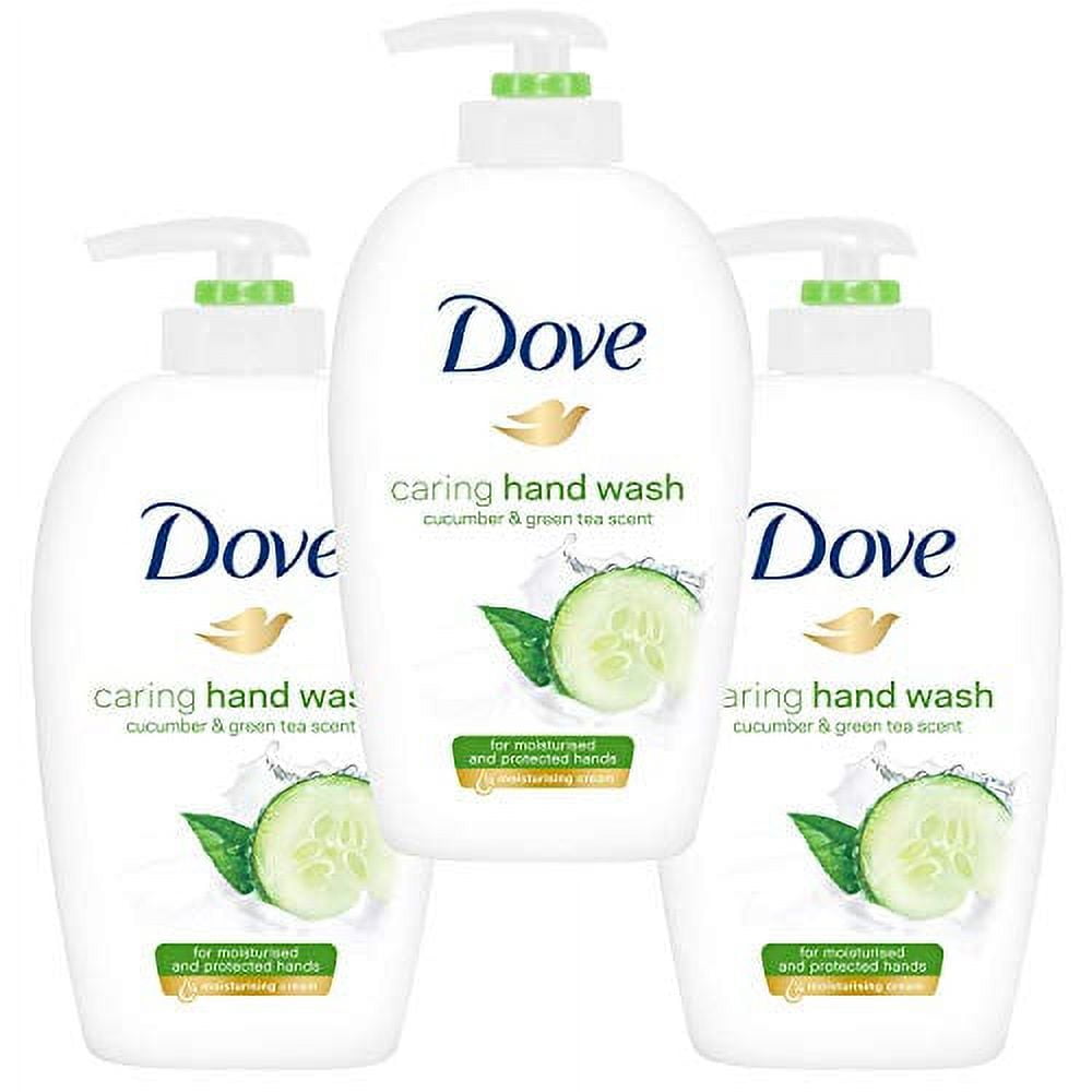Dove Caring Hand Wash Fresh Touch Cucumber & Green Tea 8.45 Oz (Pack of 3)
