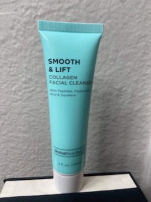 Global Beauty Care Smooth Lift Collagen Facial Cleanser with Peptides, Hyaluronic Acid Squalane 2fl.oz 60ml