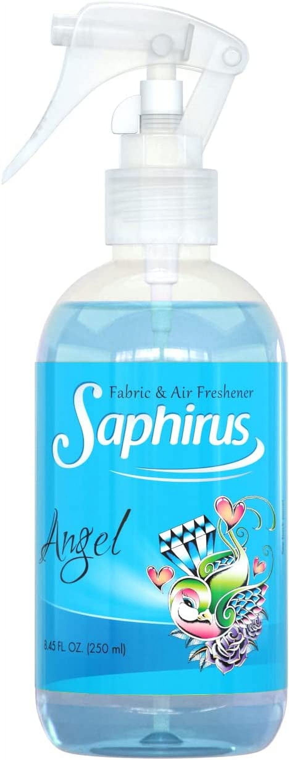 Saphirus Fabric and Air Freshener, great fragrance and essentials for Home, Office, Closet, Bathroom and any room, Odor Eliminator, Jasmine - 8.45 FL.OZ