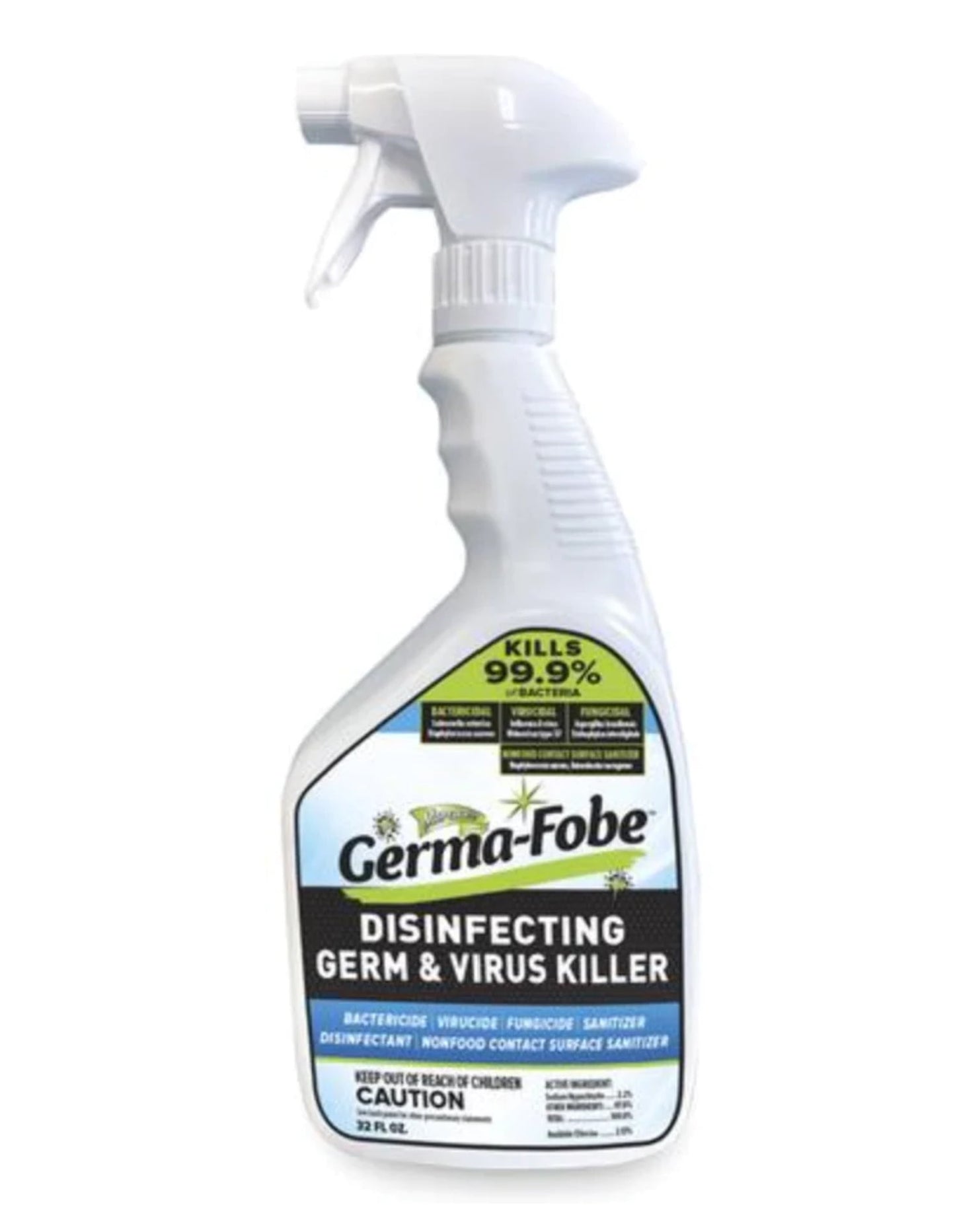 Miracle Mist MMGBC-4 GermaFobe 32 oz Disinfecting Germ Virus Bleach Cleaner