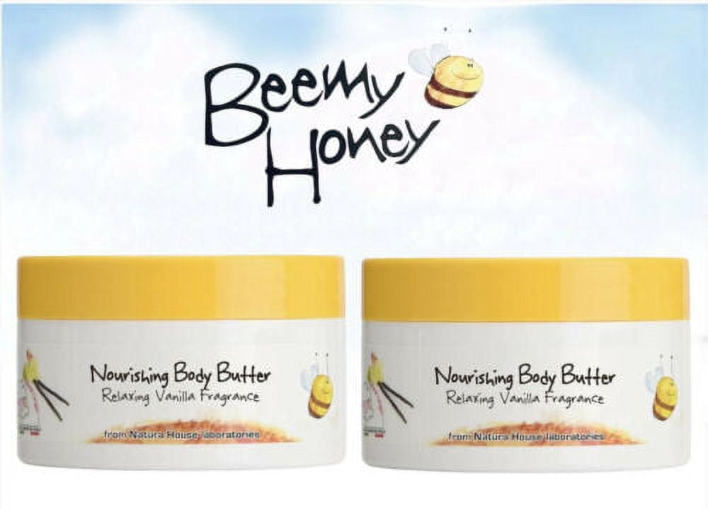 2 Pack BeeMy Honey Nourishing Body Butter 6.76 oz 95.7% Natural Vanilla Lotion