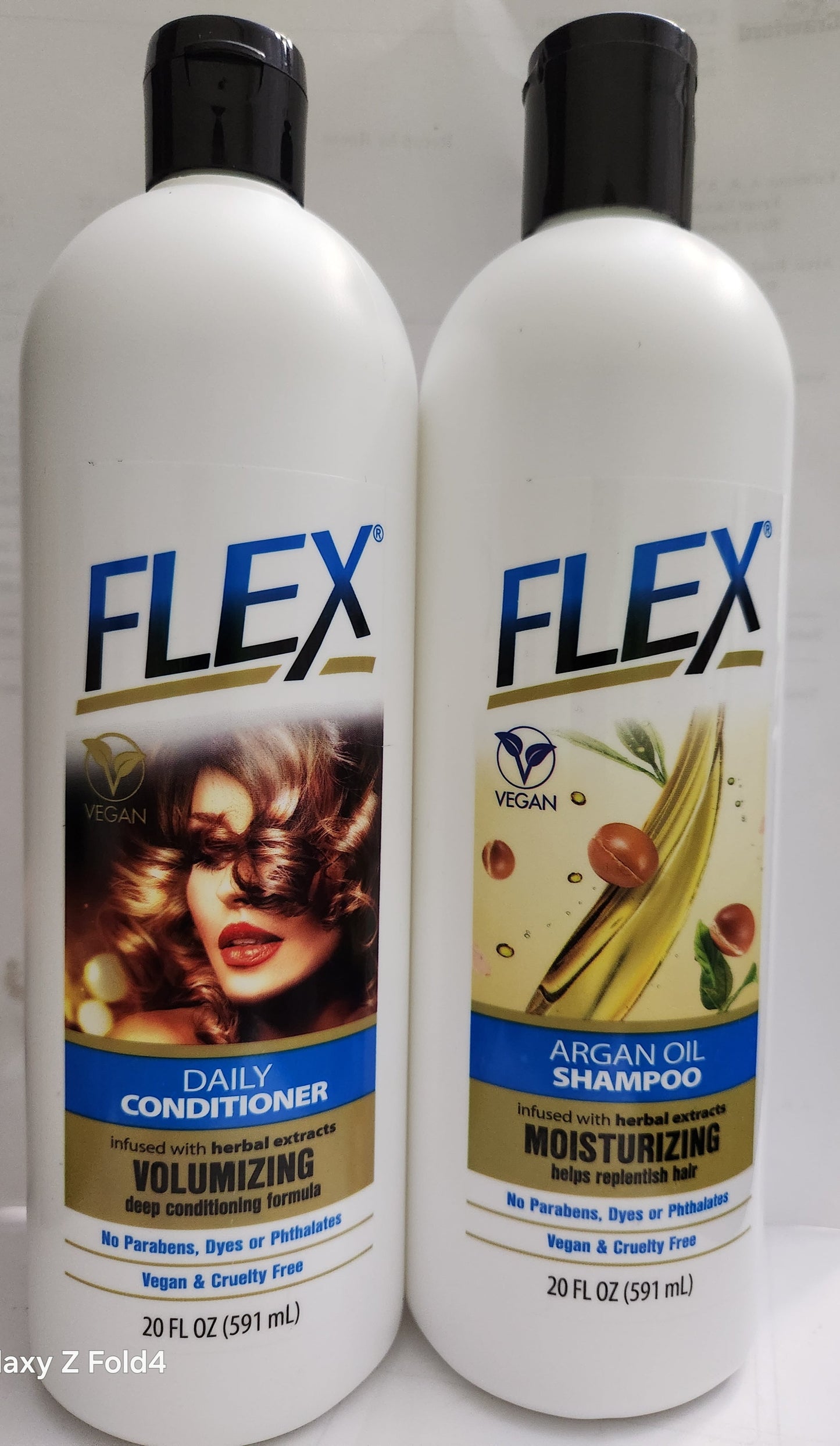 Flex Argan Oil Shampoo & Flex Daily Conditioner 20 FL OZ Each (591ml) SET