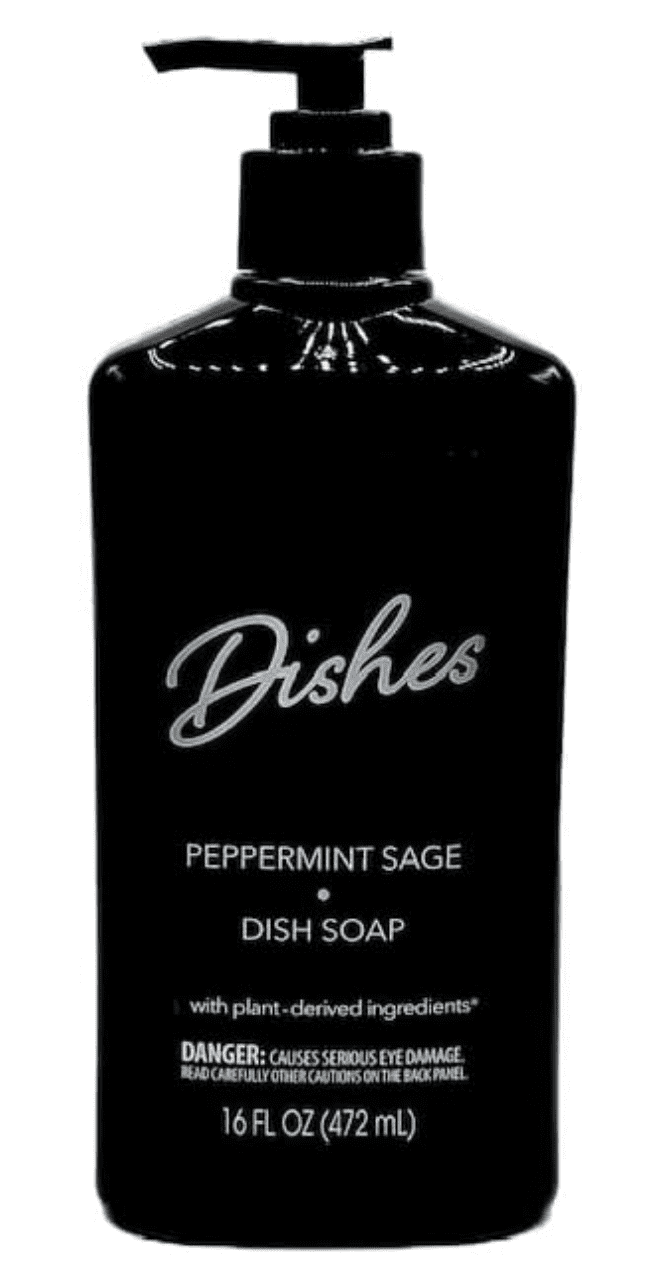 2 Pack Dishes Peppermint Sage Dish Soap With Plant-Derived Ingredients 16 FL OZ (472mL)