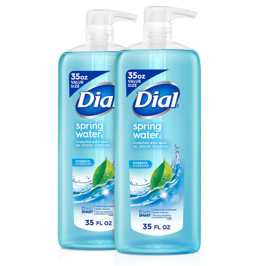 Dial Body Wash, Spring Water, 35 Ounce (Pack Of 2)