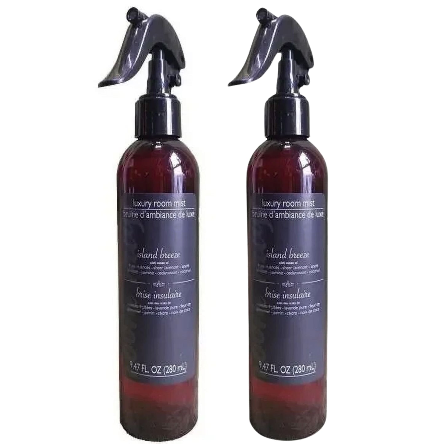 Luxury Room Mist - Island Breeze Scent 9.47 fl oz Spray Bottle Each, Pack of 2