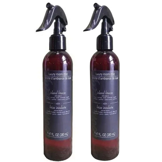 Luxury Room Mist - Island Breeze Scent 9.47 fl oz Spray Bottle Each, Pack of 2