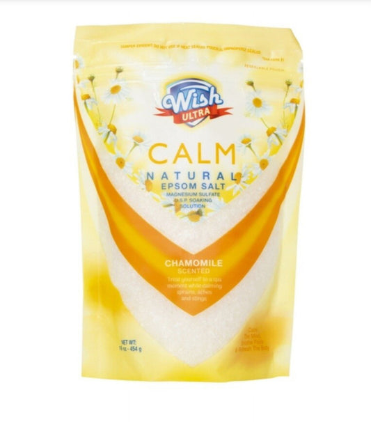 2 Pack Wish Ultra Calm Natural Epsom Salt Chamomile Scented