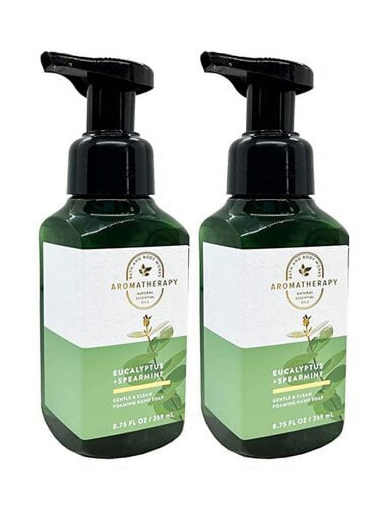 2 Pack Bath & Body Works Aromatherapy Eucalyptus Spearmint Gentle Foaming Hand Soap 8.75 fl.oz