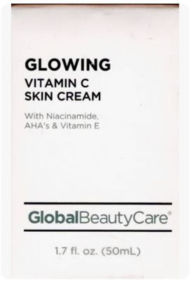 Global Beauty Care GLOWING Vitamin C Skin Cream + Vitamin E + Niacinamide + AHA's