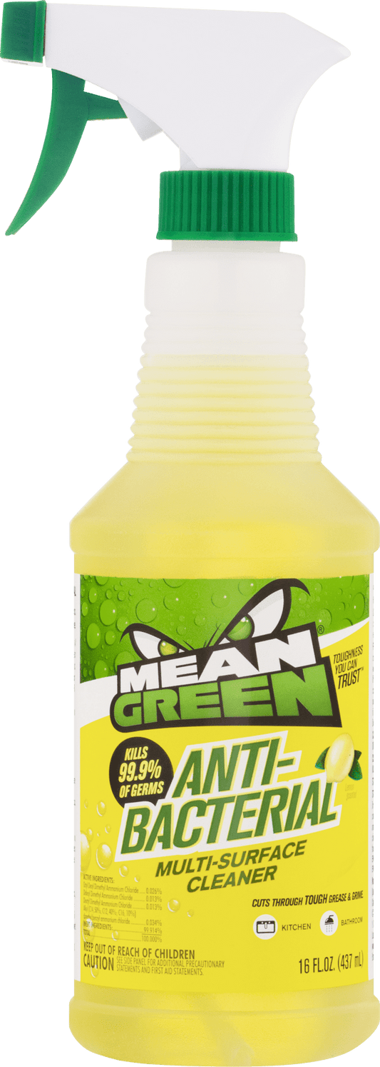 2 Pack Mean Green MG10532 Lemon Scent Antibacterial Cleaner, 32 Oz