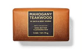 Bath and Body Works Mahogany Teakwood Shea Butter Cleansing Bar 5 Oz Men's Collection