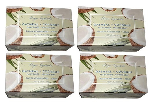 Shugar Soapworks Oatmeal & Coconut soap (pack of 4)