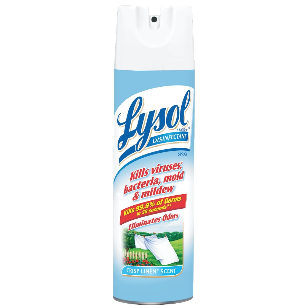 Lysol Disinfectant Spray, Sanitizing and Antibacterial Spray, For Disinfecting and Deodorizing, Crisp Linen, 19 Fl. Oz