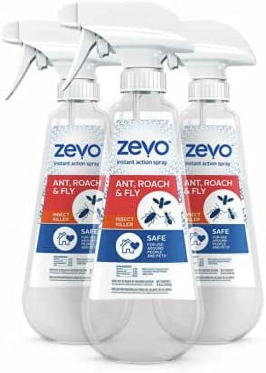 Zevo Instant Action for Ant, Roach & Fly Multi-Insect Trigger Spray (12 oz) | Indoor Outdoor Use - Instant Action | Pet People Friendly Safe (3)
