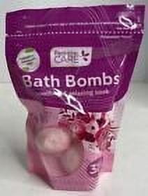 Personal Care Bath Bombs Berry Rose 6 Bath Bombs (2 bags) Paraben & Phthalate Free 5.29oz  Ec Bag