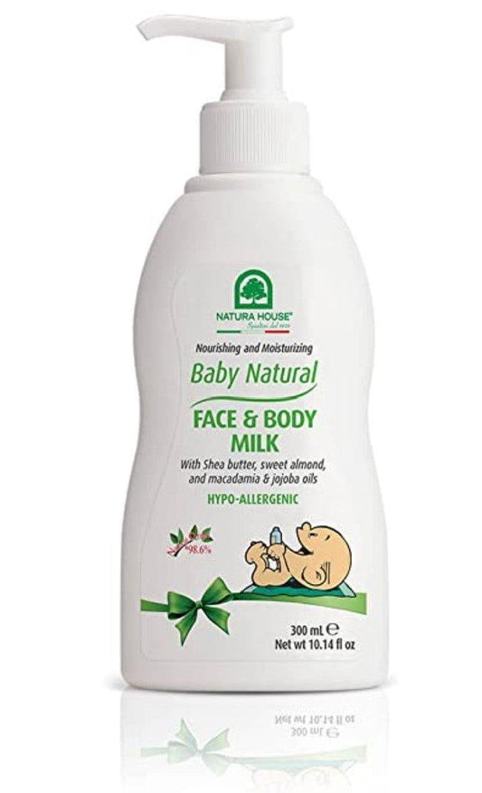 Natura House Baby Natural Face and Body Milk - Light Fragrance 10.14 oz.