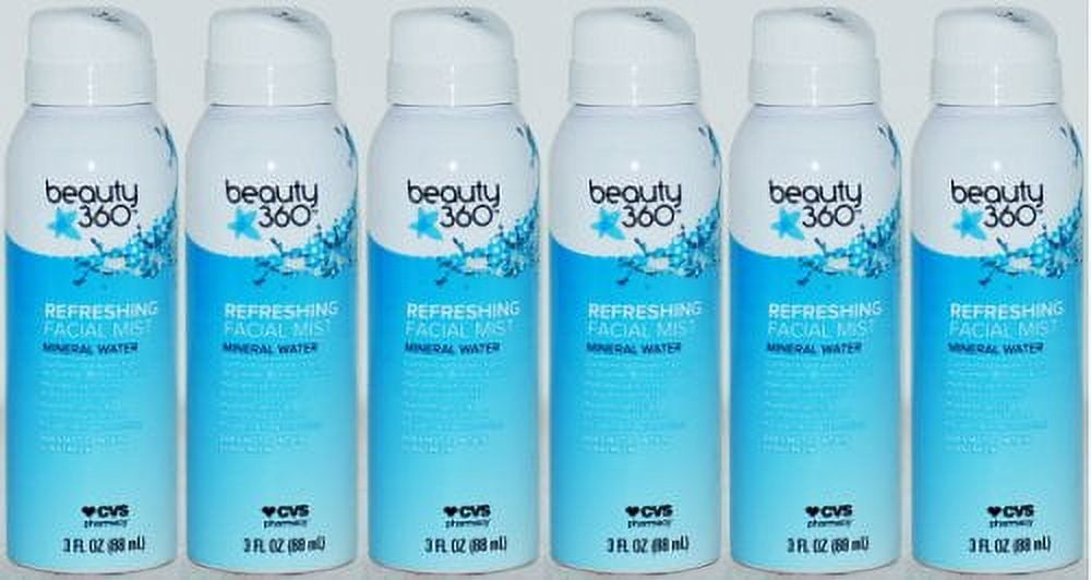 CVS Beauty 360 Mineral Water Refreshing Facial Mist 3 Fl Oz Pack of 6