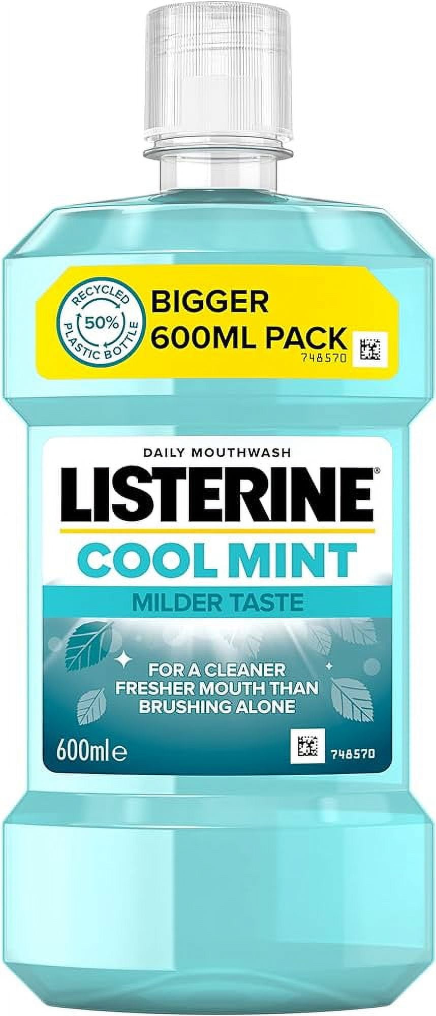 Listerine Cool Mint Milder Taste Mouthwash Bigger 600ml