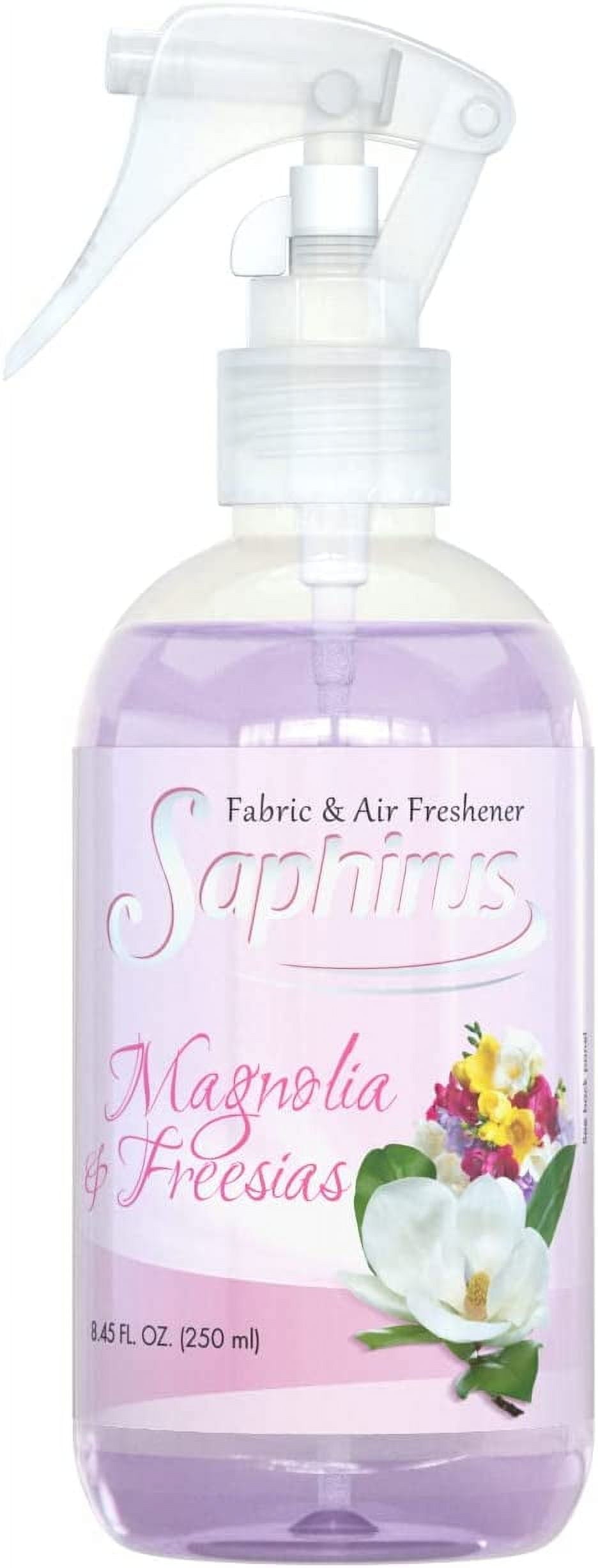 Saphirus Fabric and Air Freshener, great fragrance and essentials for Home, Office, Closet, Bathroom and any room, Odor Eliminator, Jasmine - 8.45 FL.OZ