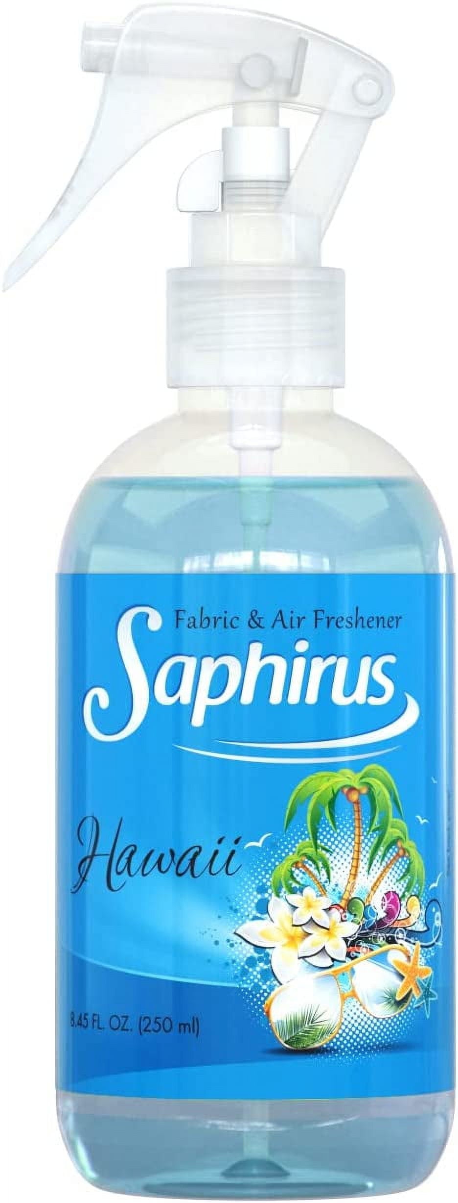 Saphirus Fabric and Air Freshener, great fragrance and essentials for Home, Office, Closet, Bathroom and any room, Odor Eliminator, Jasmine - 8.45 FL.OZ
