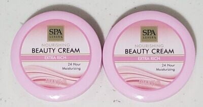 4 PACK SPA Luxury Nourishing Beauty Cream Extras Rich 2.53oz EACH