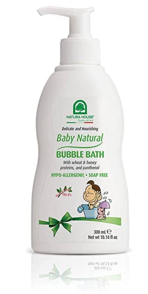 Natura House Baby Natural Bubble Bath â€“ Light Scent, 10.14 oz.