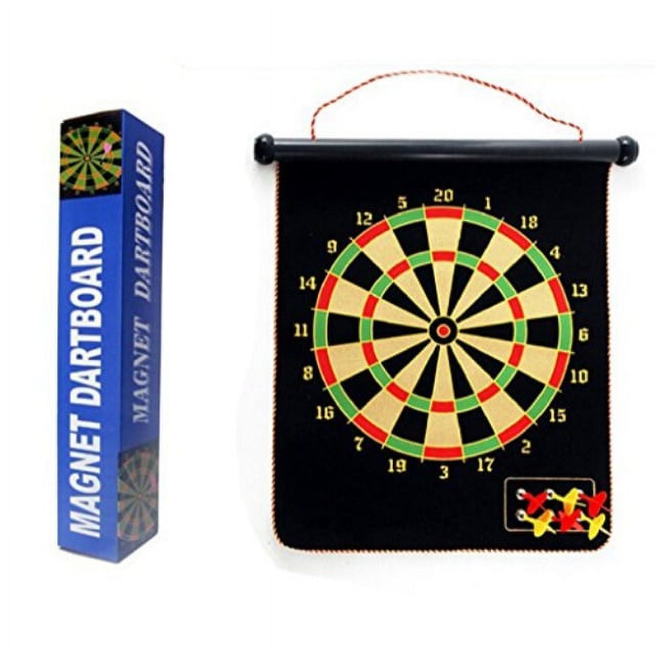 Magnetic Roll-up Dart Board and Bullseye Game w/ Darts