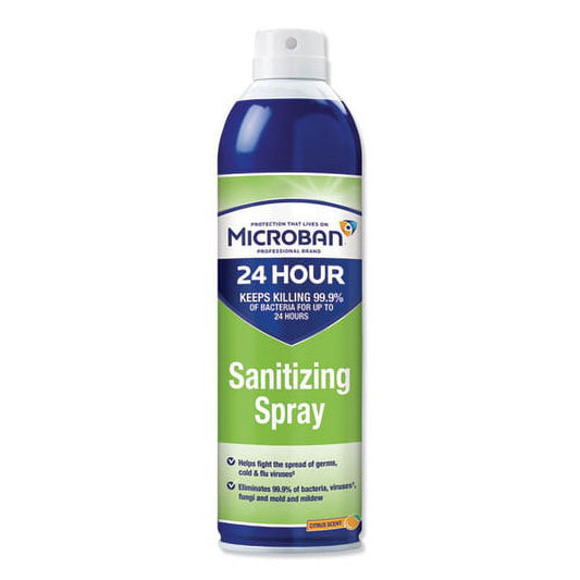 24-Hour Disinfectant Sanitizing Spray, Citrus, 15 Oz Aerosol Spray | Bundle of 2