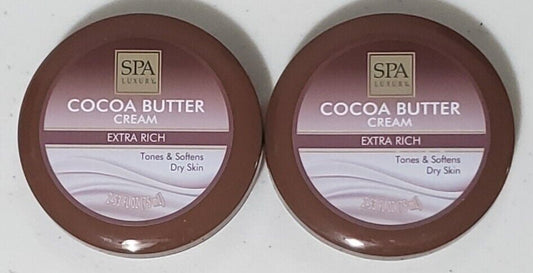 4 PACK SPA Luxury Cocoa Butter Cream Extra Rich 2.53oz EACH