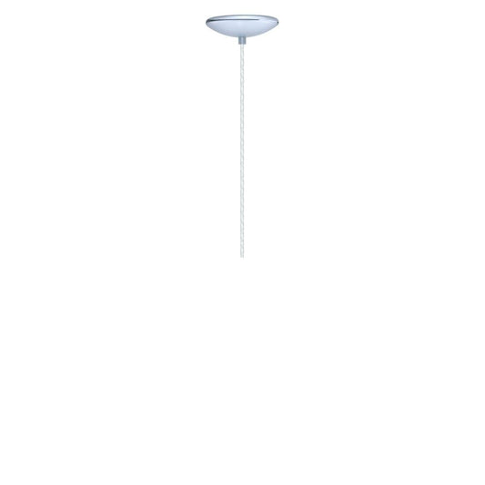 200227A-Eglo Lighting-Bayman - One Light Mini Pendant-Chrome Finish-Matte White Glass Color