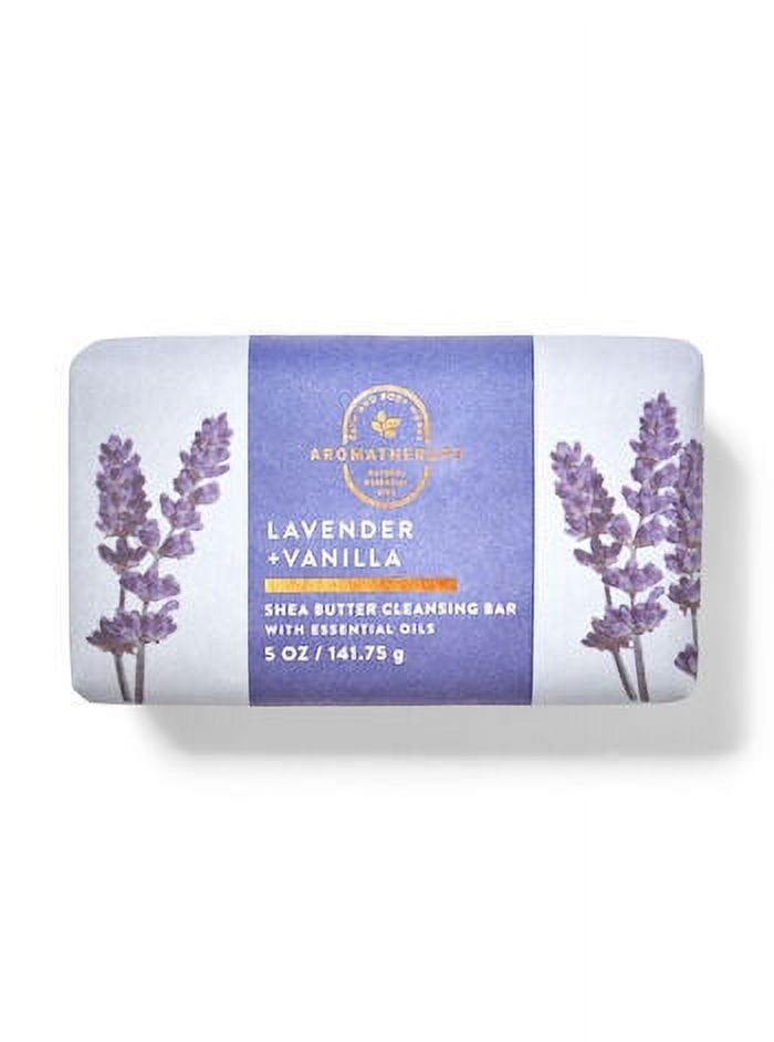 Bath & Body Works Lavender + Vanilla Shea Butter Cleansing Bar Soap 5oz